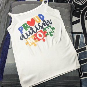 Proud Autism Mom Juniors Size Large (11-13) Rib Cami (NWOT)